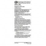 Completed application for recognition of Exemption under Section 501(c)(3) of the IRS